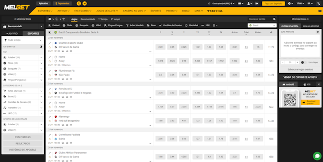 Sorte esportiva app
