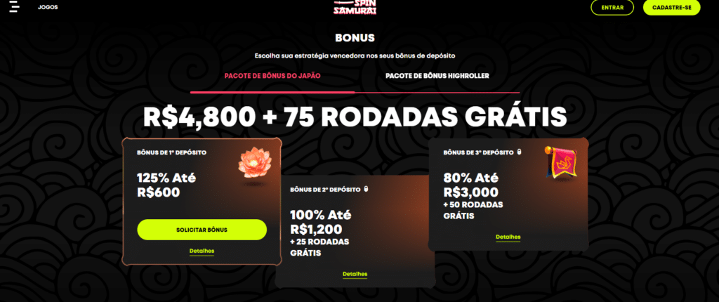 Cadastre e ganhe bonus para jogar